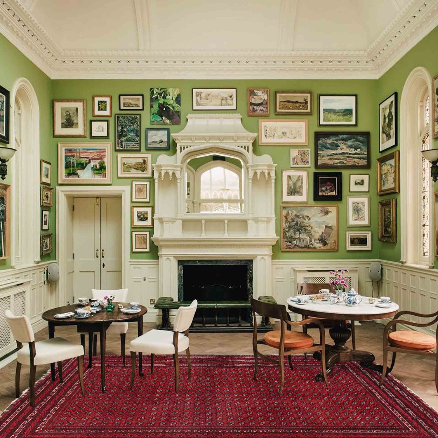 Handmade Khoja Roshnai Area Rug 6' 6" x 9' 7" ft / 198 x 293 cm - No. 9053