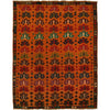 Hand Knotted Kohistani Area Rug 6' 3" x 7' 12" ft / 190 x 243 cm - No. 9066