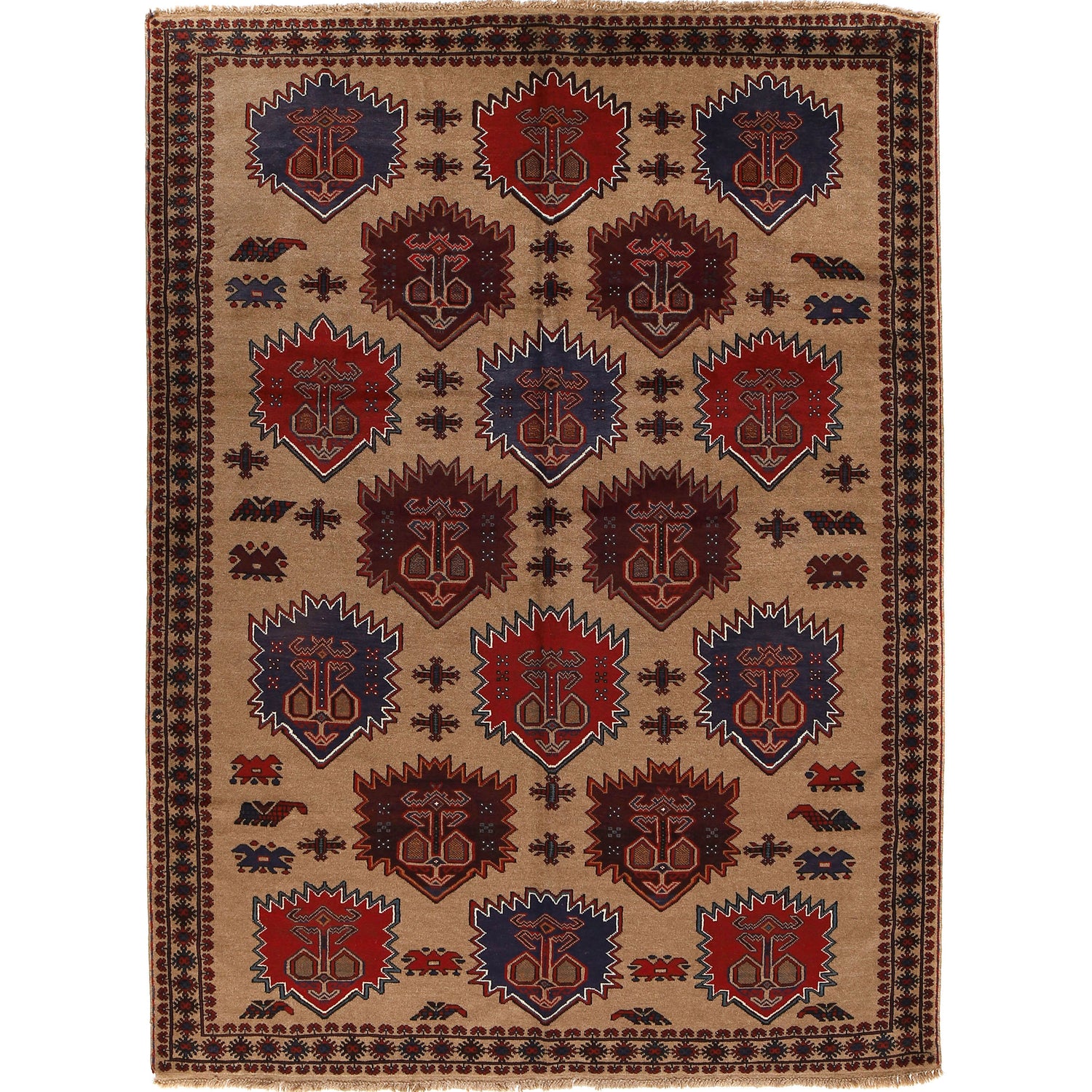 Handmade Baluchi Rug 6' 7" x 9' 1" ft / 200 x 276 cm - No. 9169