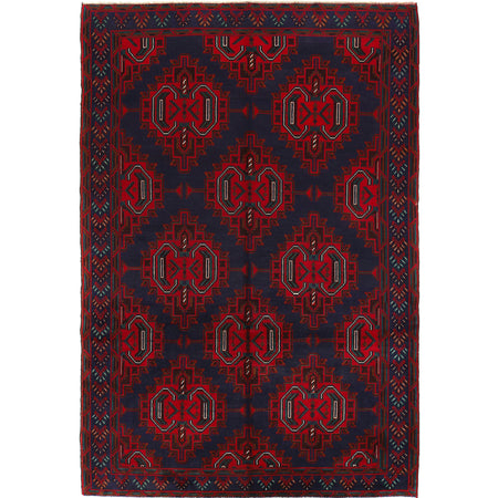 Navy Blue Color Baluchi Carpet 6' 7" x 9' 9" ft / 200 x 296 cm - No. 9171