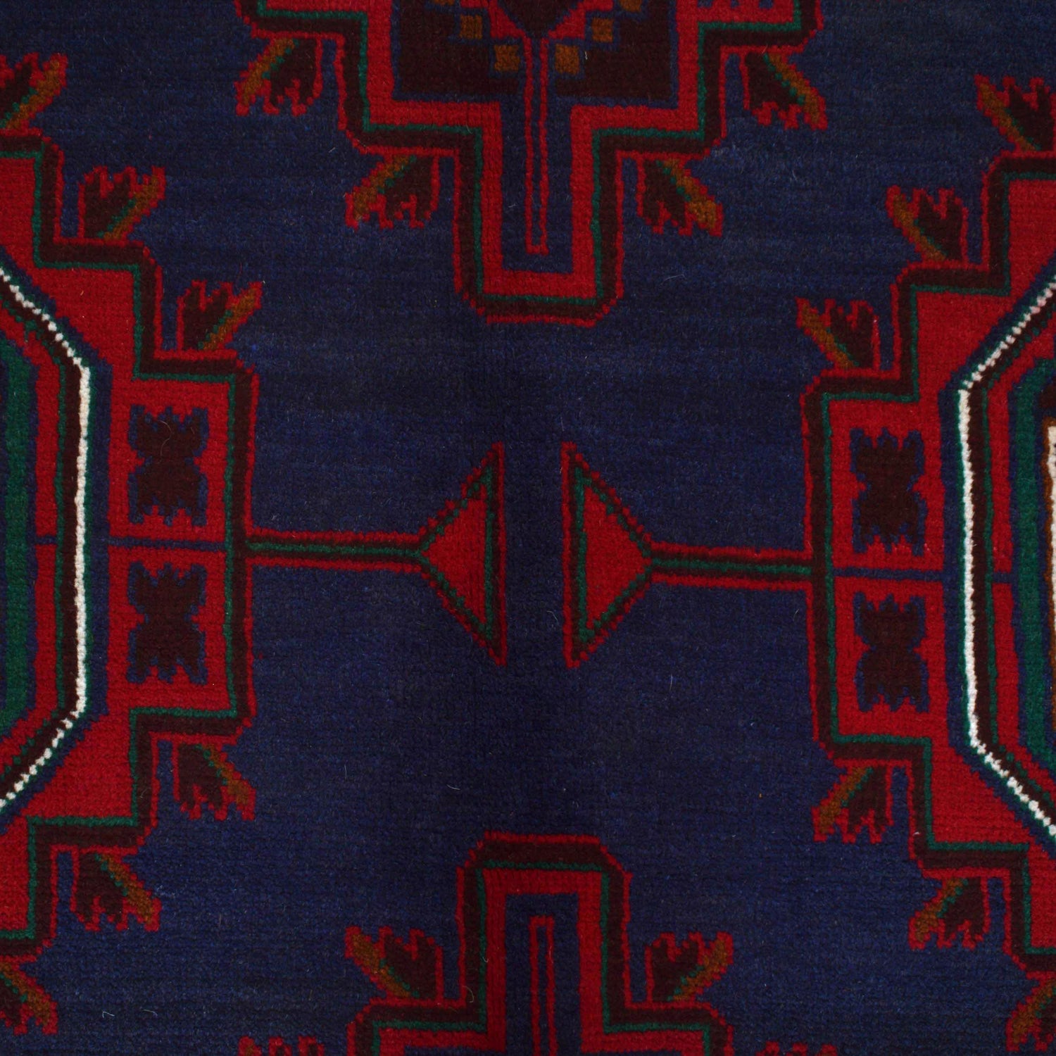 Navy Blue Color Baluchi Carpet 6' 7" x 9' 9" ft / 200 x 296 cm - No. 9171