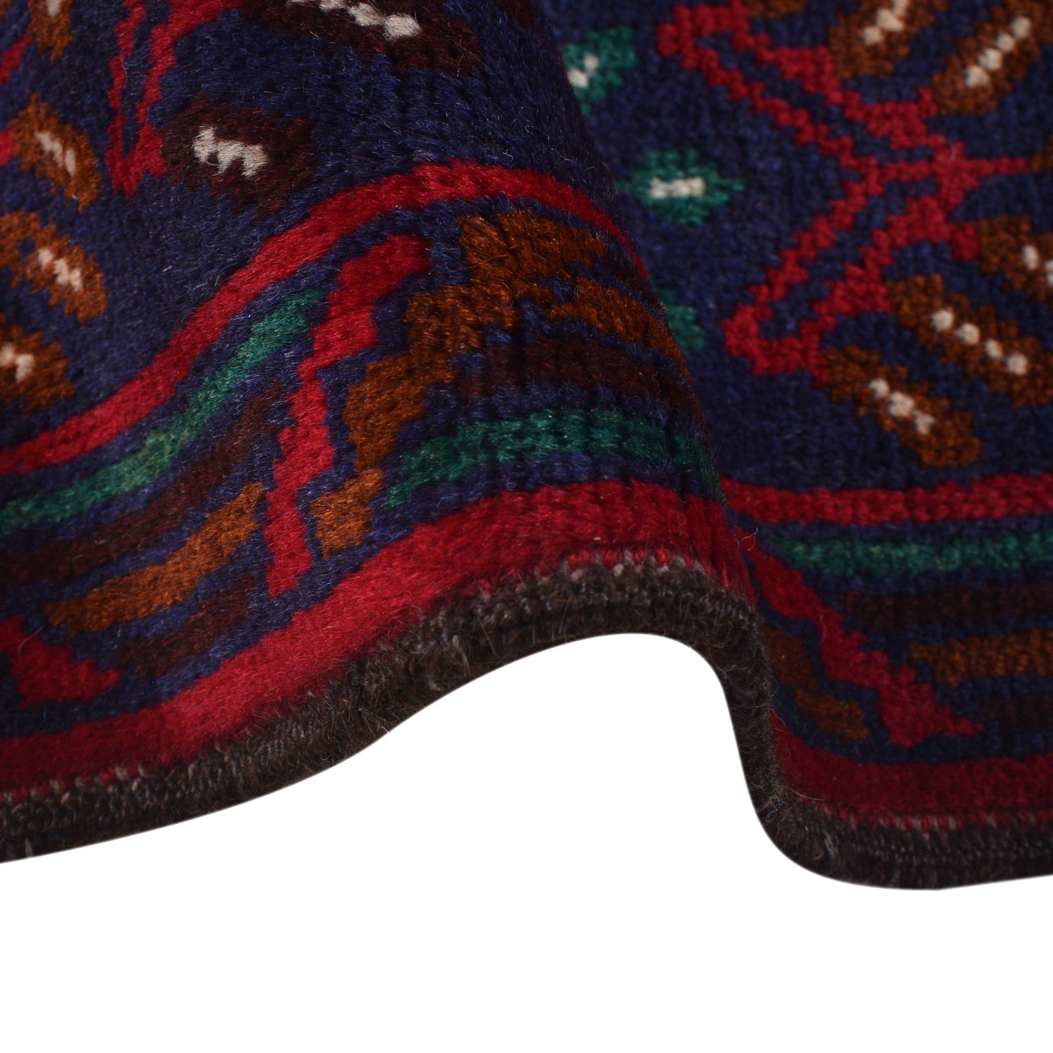 Navy Blue Color Baluchi Carpet 6' 7" x 9' 9" ft / 200 x 296 cm - No. 9171