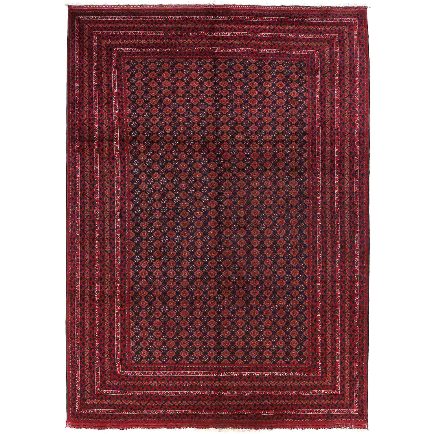 Oriental Handmade Khoja Roshnai Rug 6' 7" x 9' 7" ft / 200 x 293 cm - No. 9220