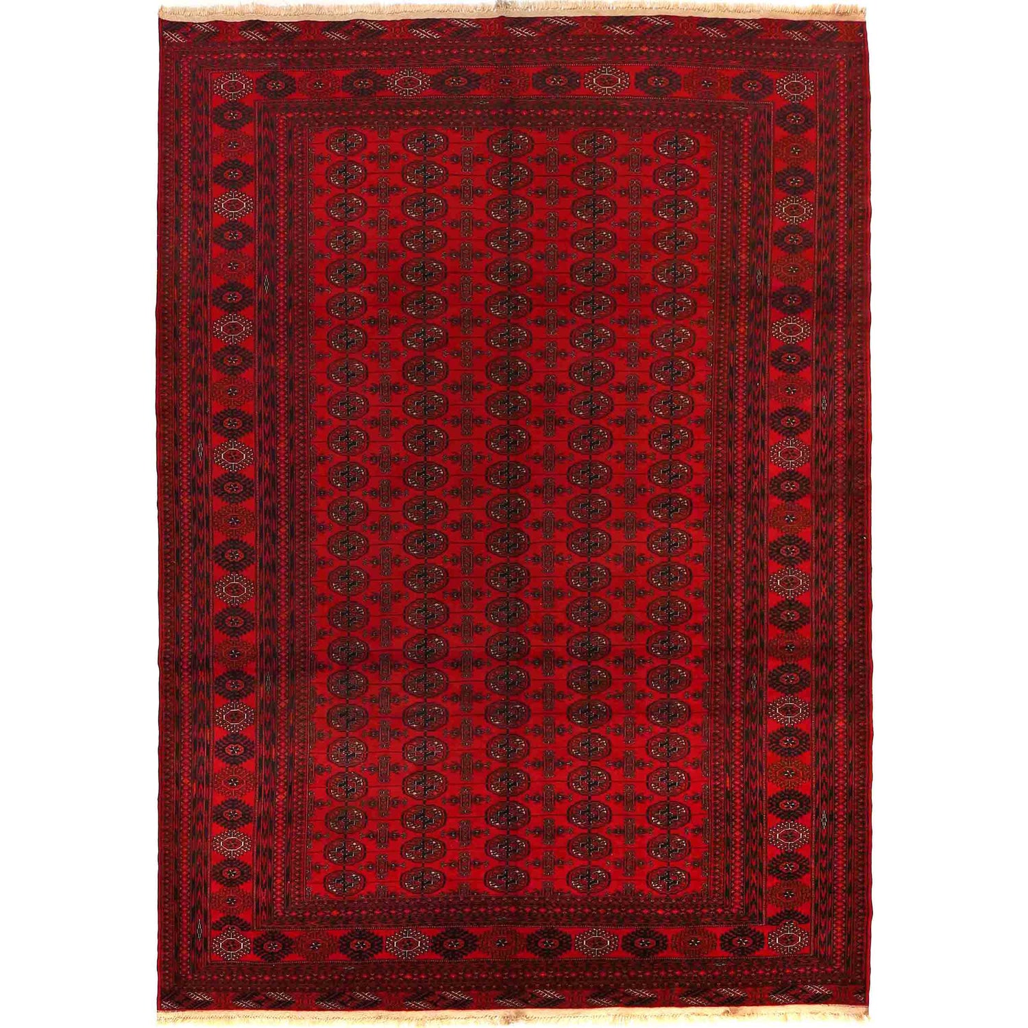Oriental Bokhara Rug 7' 0" x 9' 5" ft / 213 x 288 cm - No. 9223