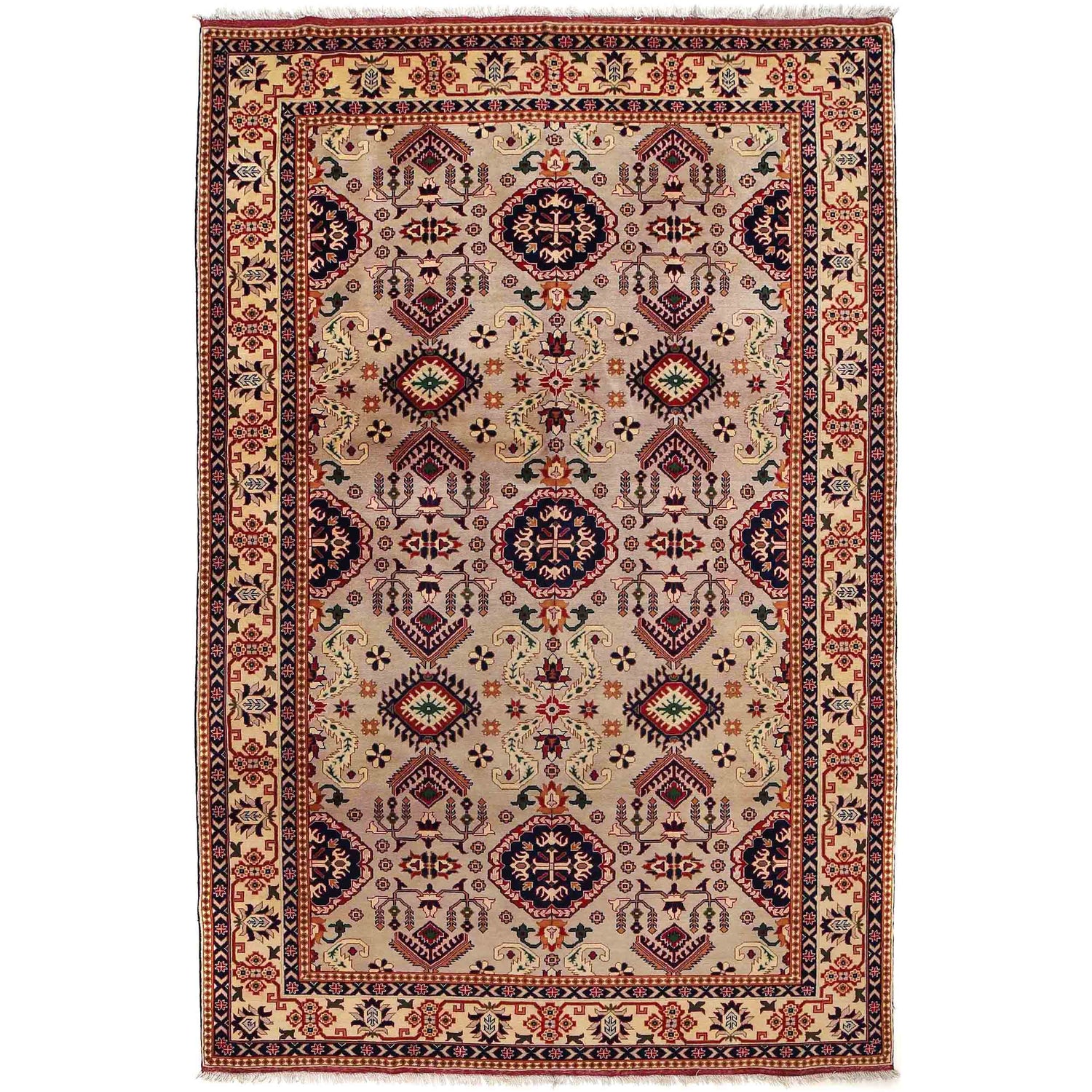 Fine Quality Afghan Carpet 6' 7" x 10' 4" ft / 201 x 316 cm - No. 9225