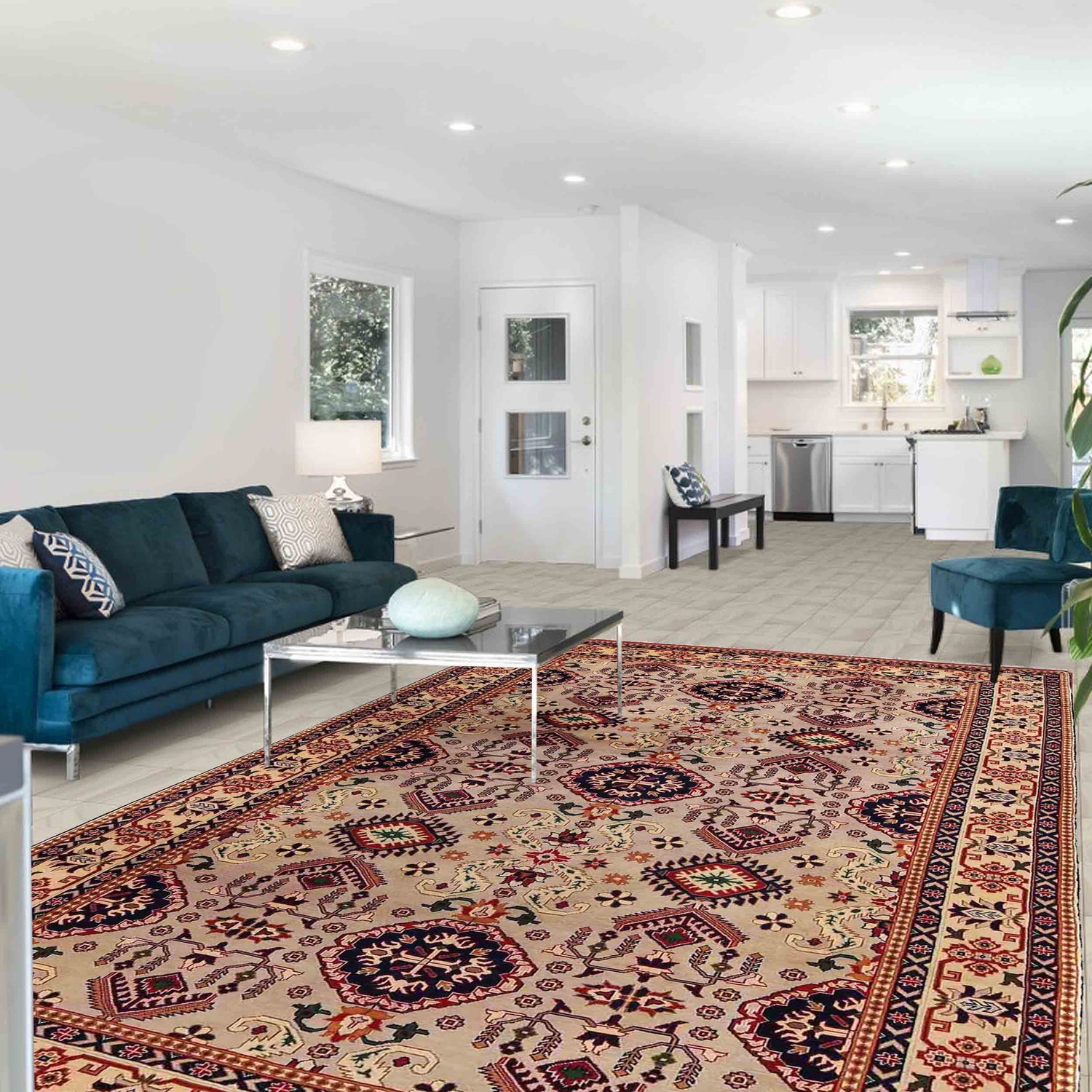 Fine Quality Afghan Carpet 6' 7" x 10' 4" ft / 201 x 316 cm - No. 9225