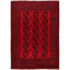 Red Afghan Filpa Area Rug - Handmade Oriental Wool Carpet 8' 8" x 11' 5" ft / 263 x 347 cm - No. 9243