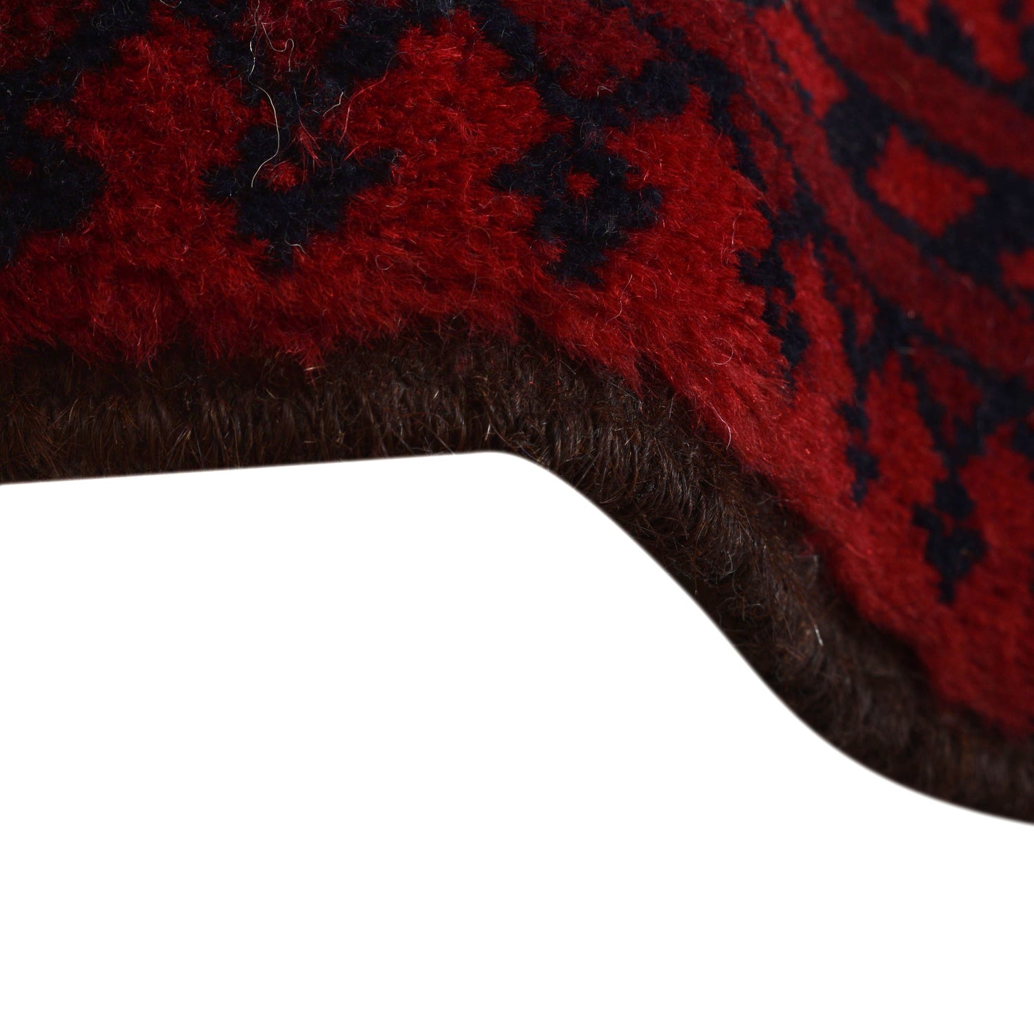 Red Afghan Filpa Area Rug - Handmade Oriental Wool Carpet 8' 8" x 11' 5" ft / 263 x 347 cm - No. 9243