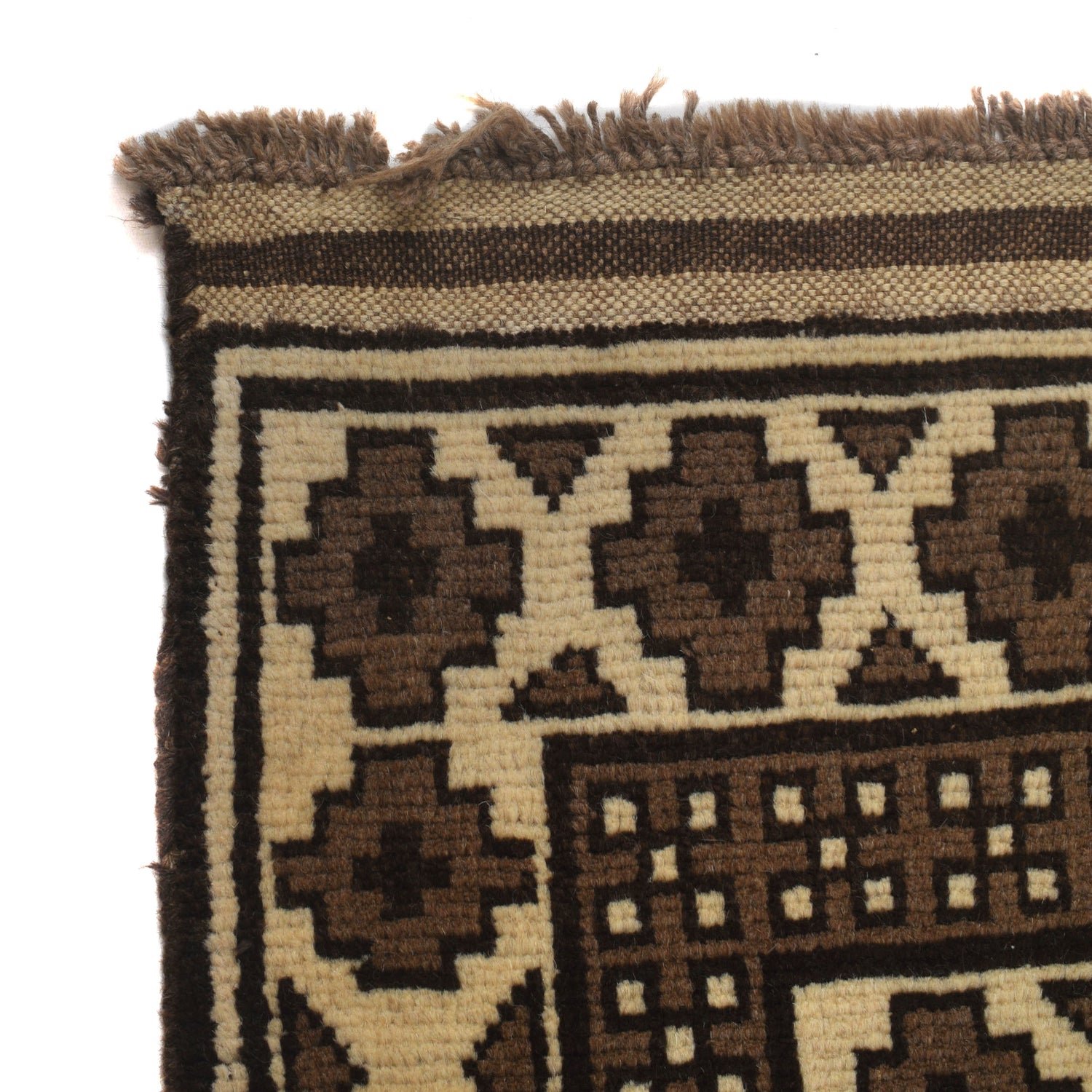 Hand Knotted White Area Rug 5' 10" x 8' 11" ft / 178 x 272 cm - No. 9286