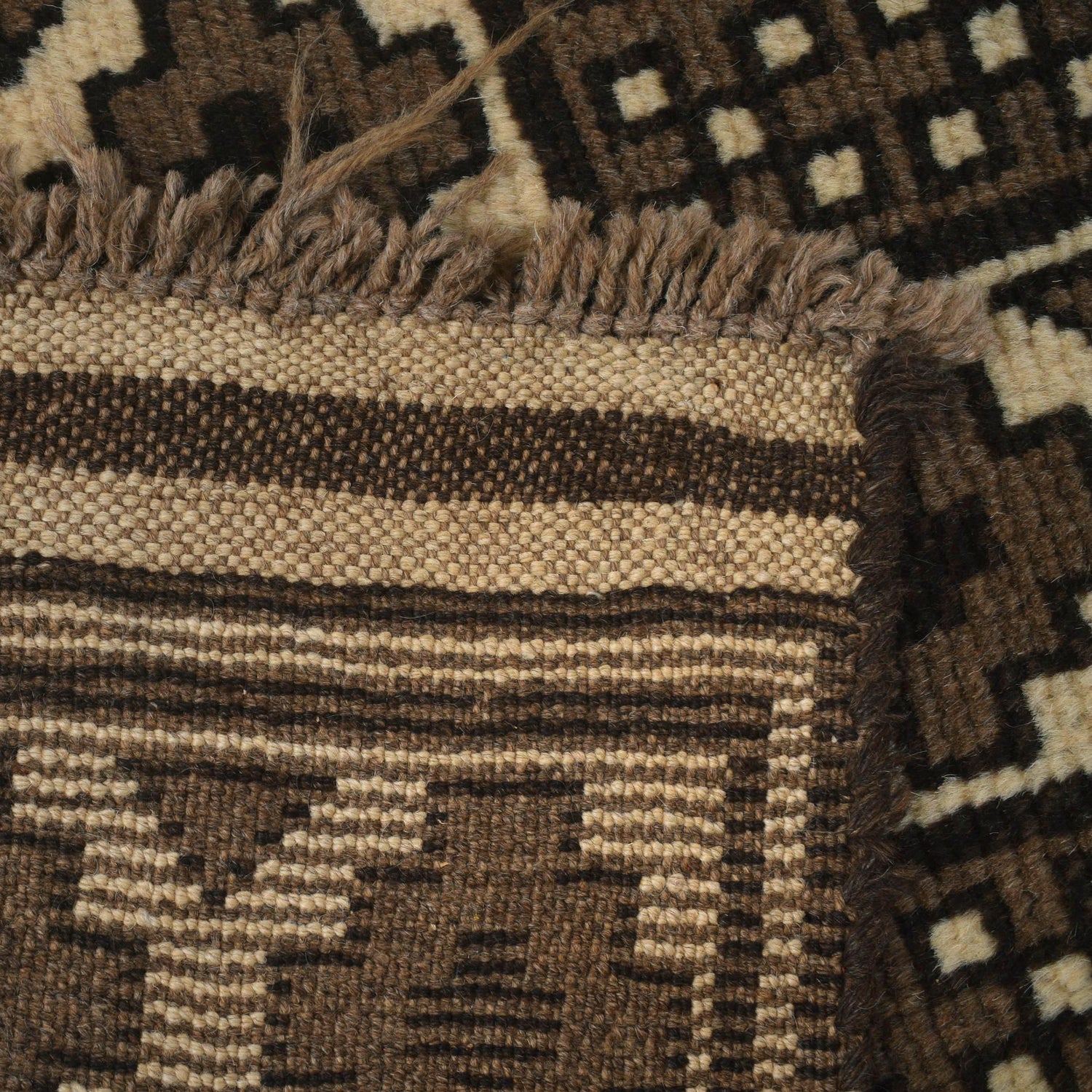 Hand Knotted White Area Rug 5' 10" x 8' 11" ft / 178 x 272 cm - No. 9286