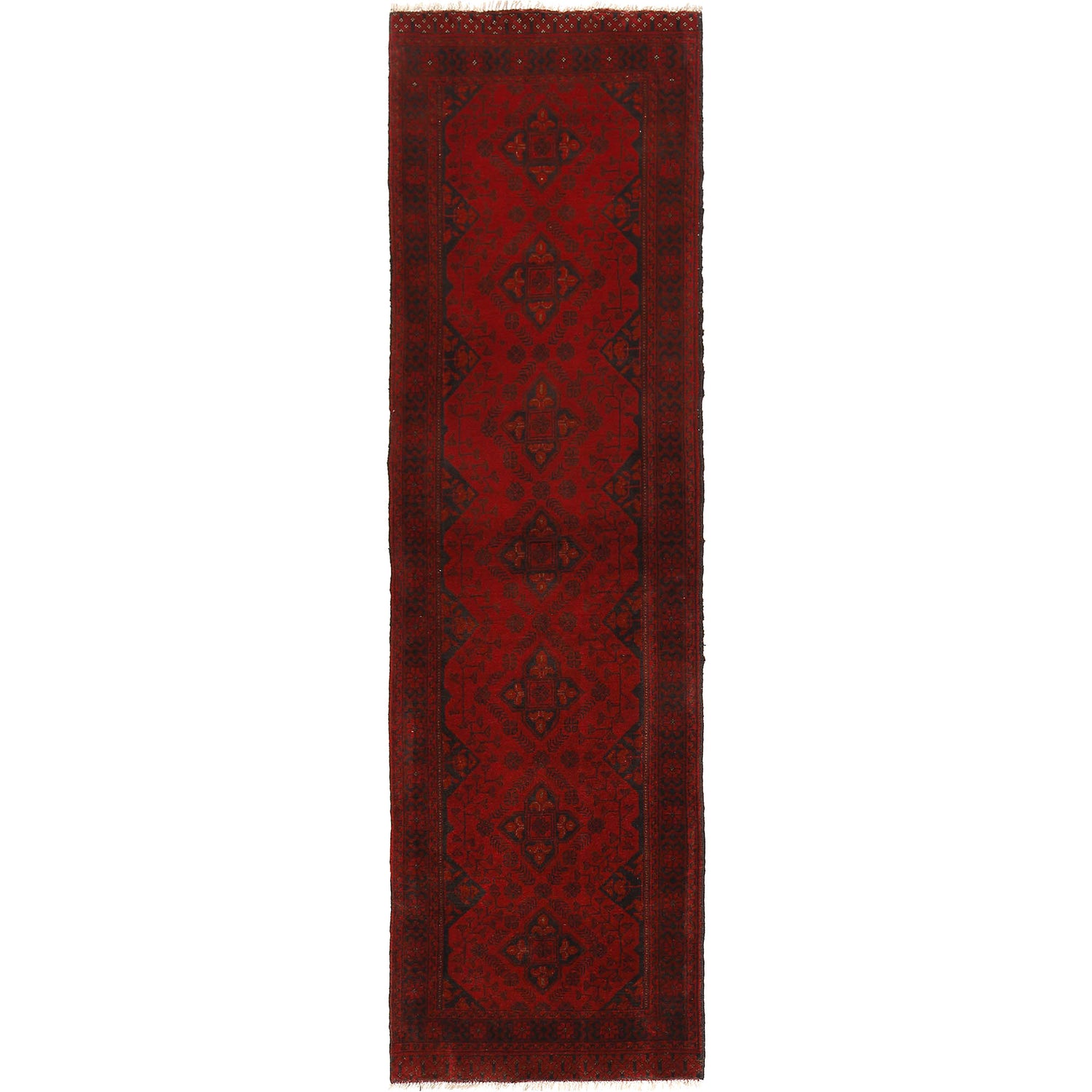 Hand knotted Khal Mohammadi Runner Carpet 2' 7" x 9' 6" ft / 80 x 290 cm - No. B19923