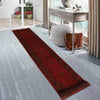 Red Afghan Area Runner Rug 2' 7" x 16' 2" ft / 78 x 494 cm - No. B19924