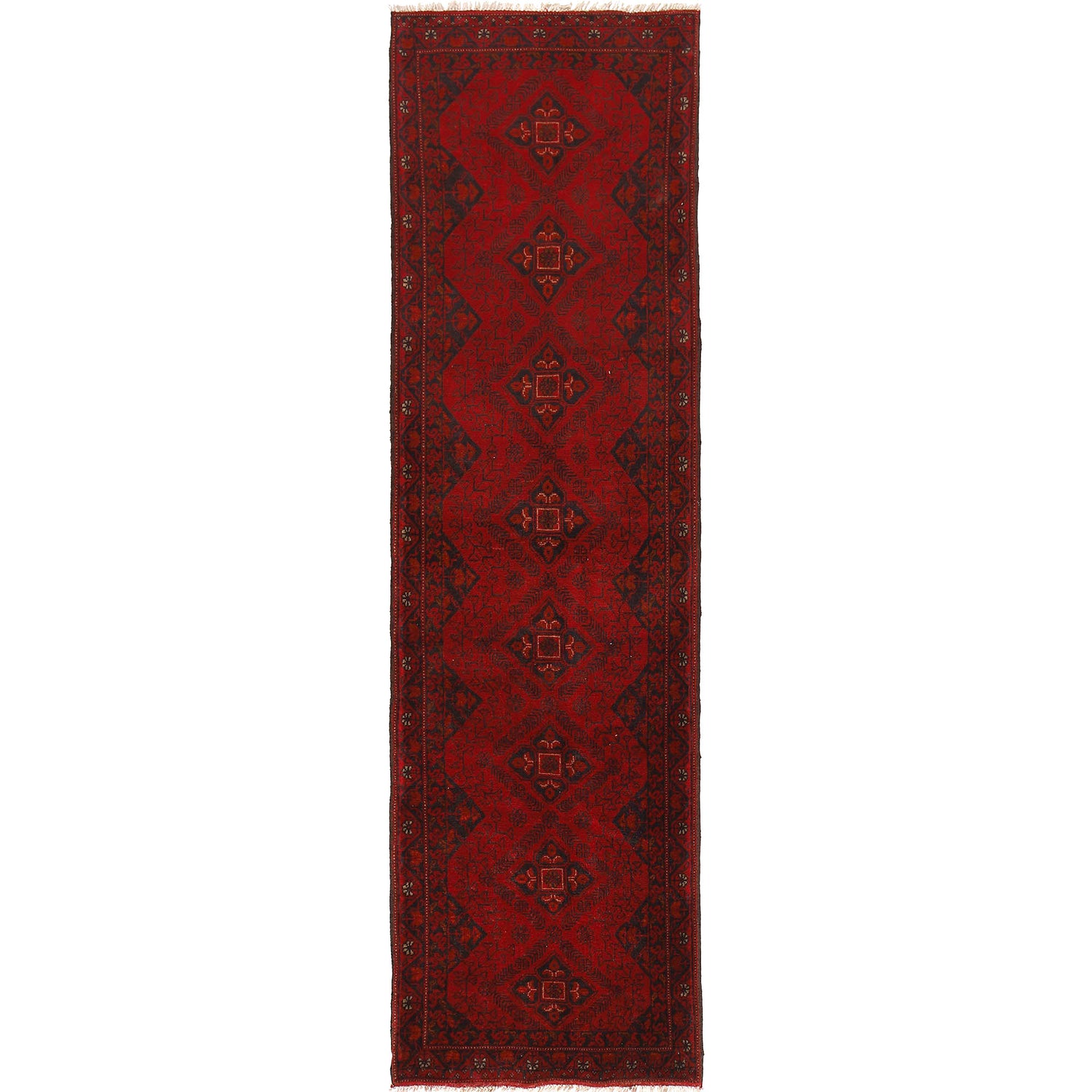 Short Area Runner Rug 2' 8" x 9' 9" ft / 82 x 297 cm - No. B19927