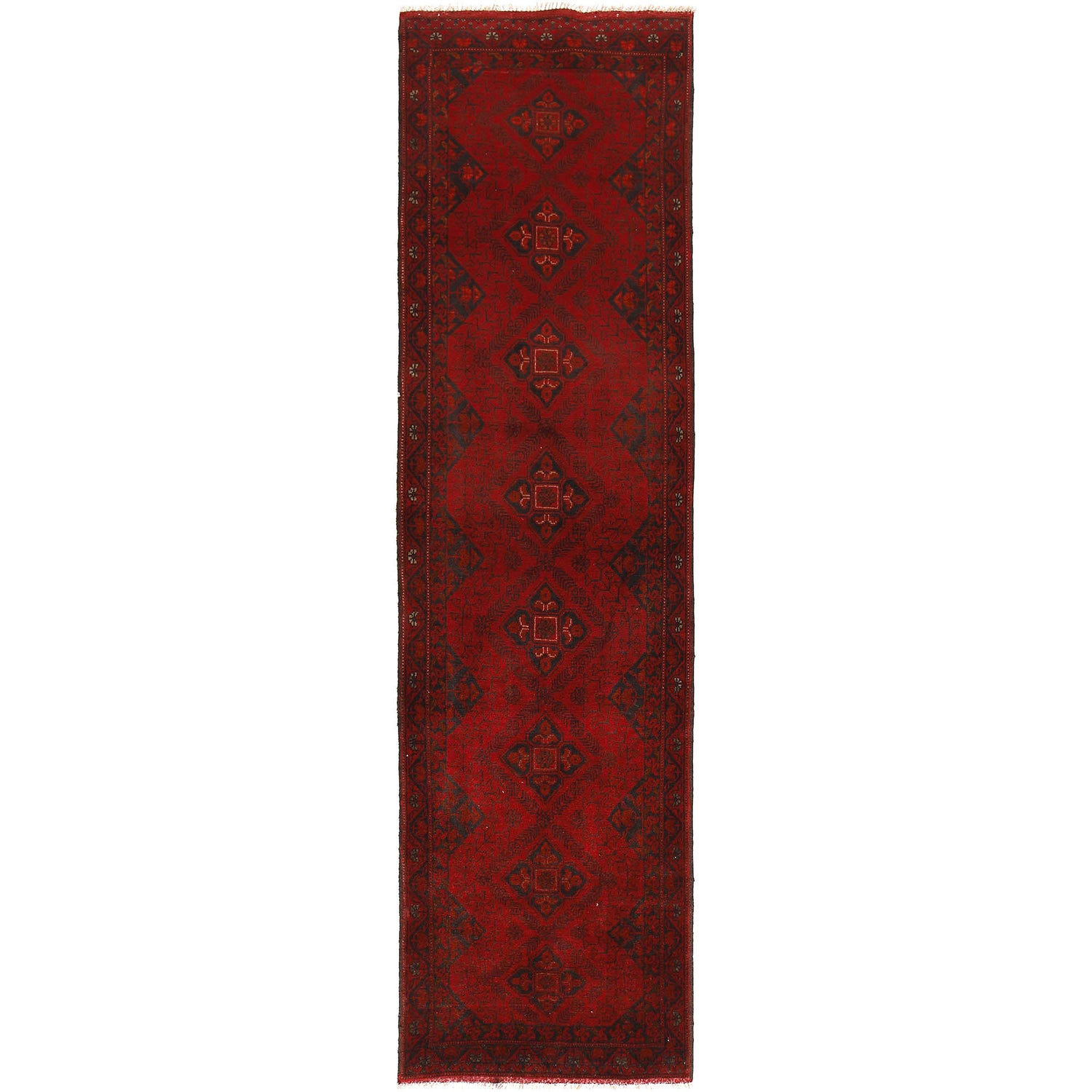 Short Area Runner Rug 2' 7" x 9' 9" ft / 78 x 297 cm - No. B19928