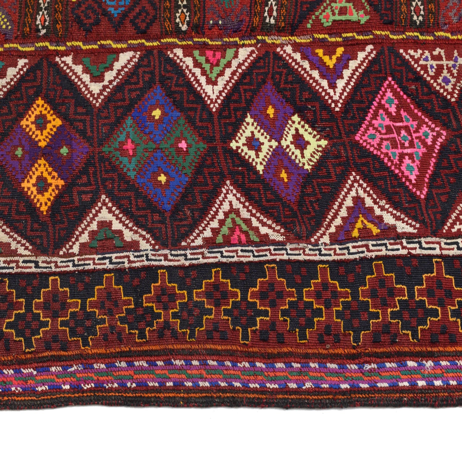 Afghan Laghari Kilim 4' 11" x 7' 8" ft / 151 x 233 cm - No. B20313