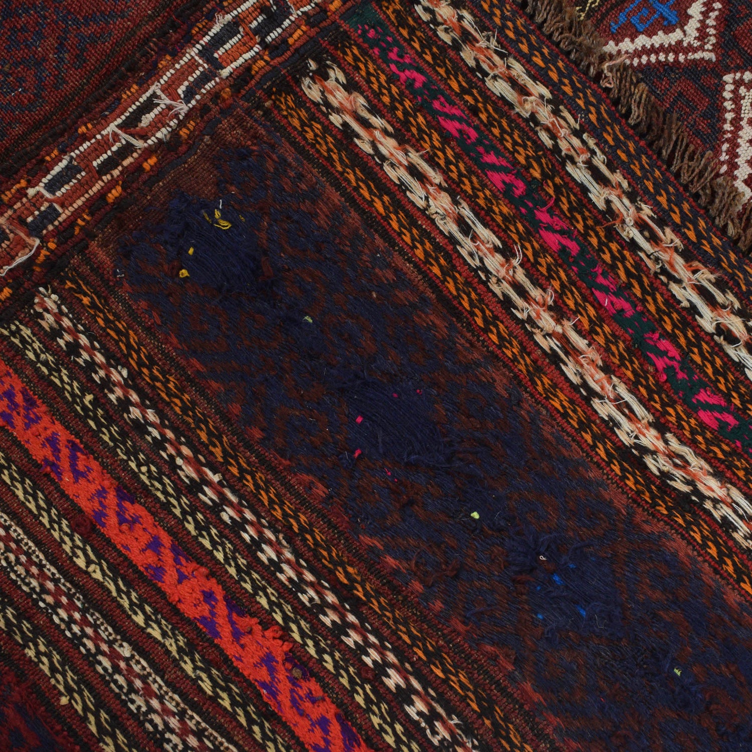 Afghan Laghari Kilim 4' 8" x 6' 2" ft / 142 x 187 cm - No. B20317