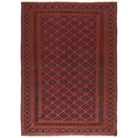 Handmade Mushwani Carpet 6' 8" x 9' 1" ft / 202 x 276 cm - No. B21039