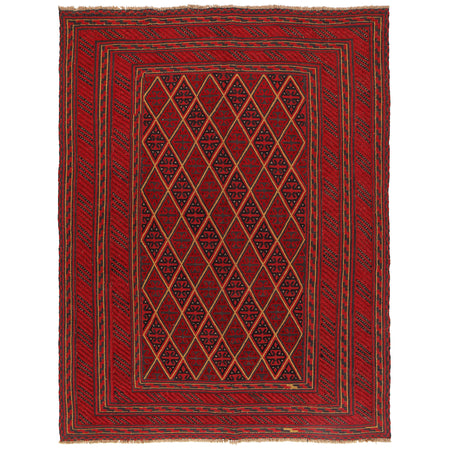 Traditional Mashwani Carpet 6' 7" x 8' 10" ft / 201 x 270 cm - No. B21041