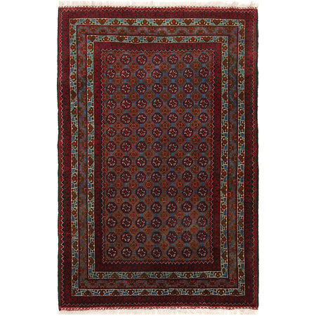 Handmade Khoja Roshnai Area Rug 3' 1" x 4' 8" ft / 93 x 142 cm - No. B21049