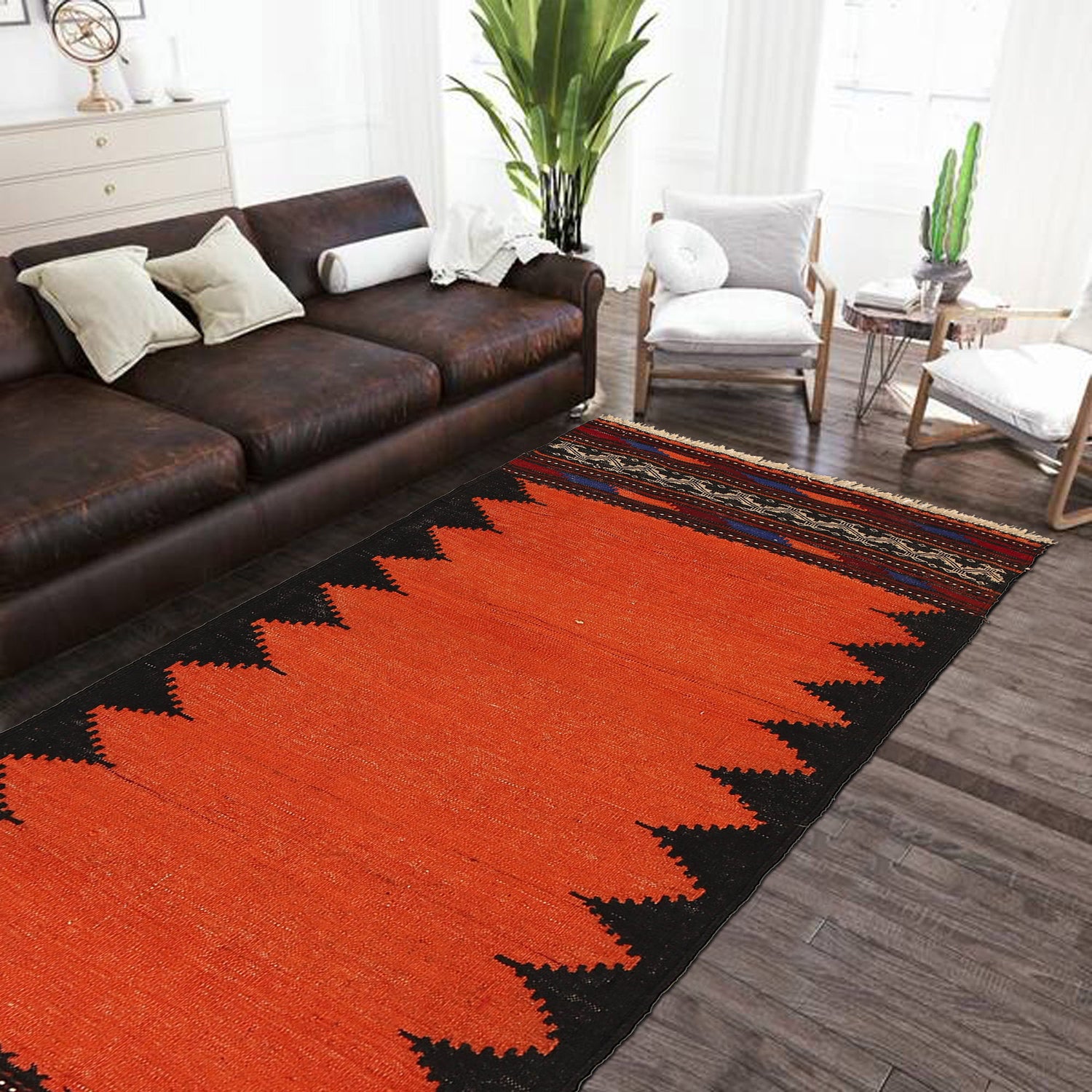 Handmade Table Sheet Kilim Runner 2' 4" x 4' 11" ft / 72 x 150 cm - No. B21058