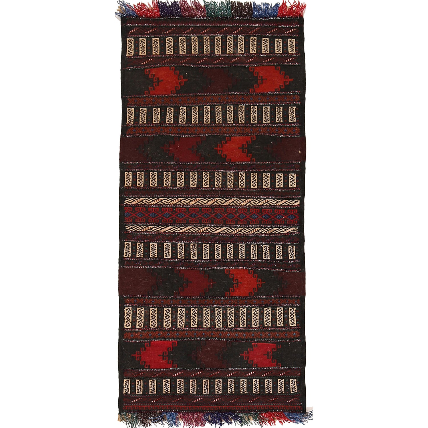 Flatweave Table Sheet Runner 2' 1" x 4' 8" ft / 64 x 143 cm - No. B21336