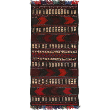 Flatweave Table Sheet Runner 2' 1" x 4' 8" ft / 64 x 143 cm - No. B21336