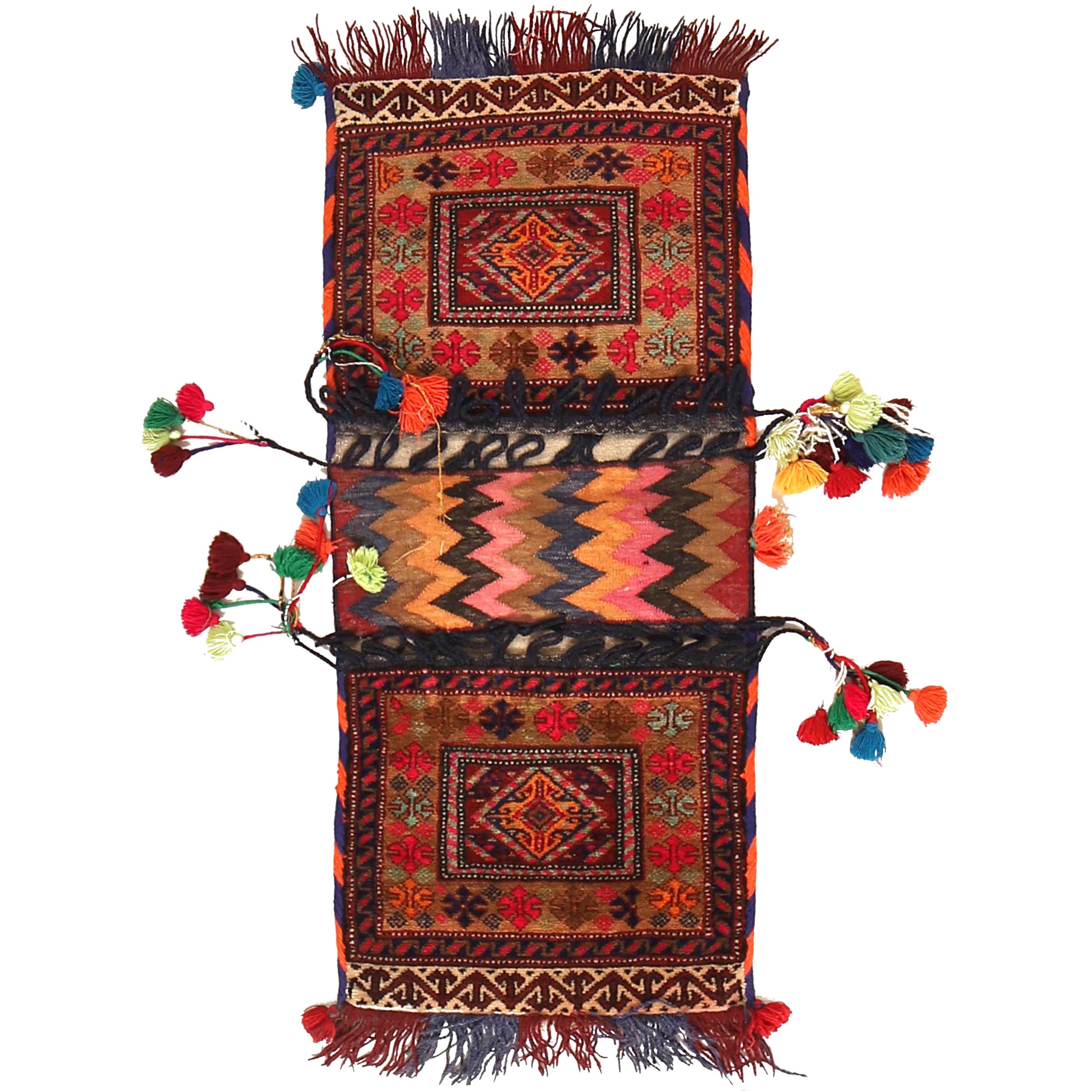 Handmade Saddle Bag Carpet 1' 5" x 3' 2" ft / 44 x 96 cm - No. B21376