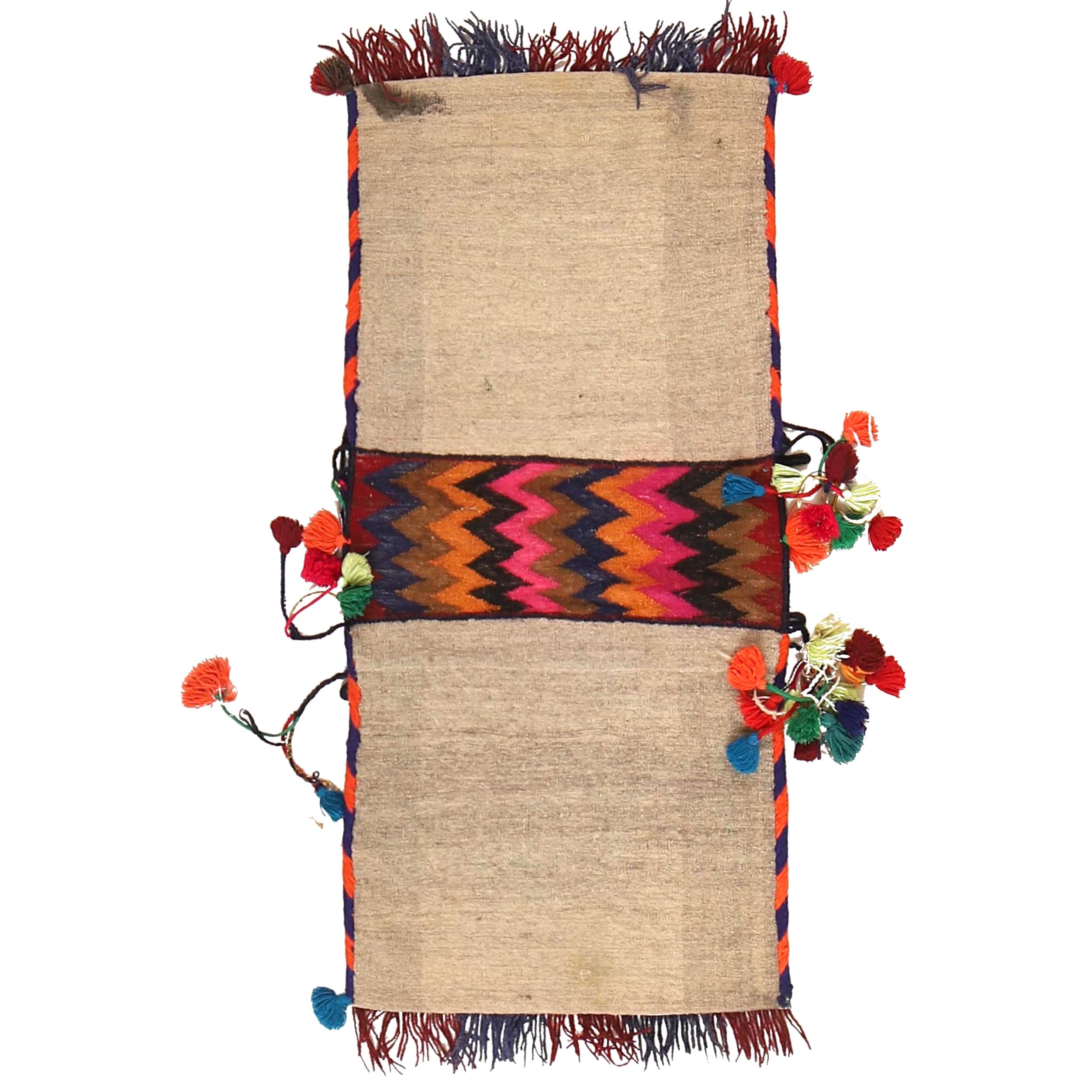Handmade Saddle Bag Carpet 1' 5" x 3' 2" ft / 44 x 96 cm - No. B21376