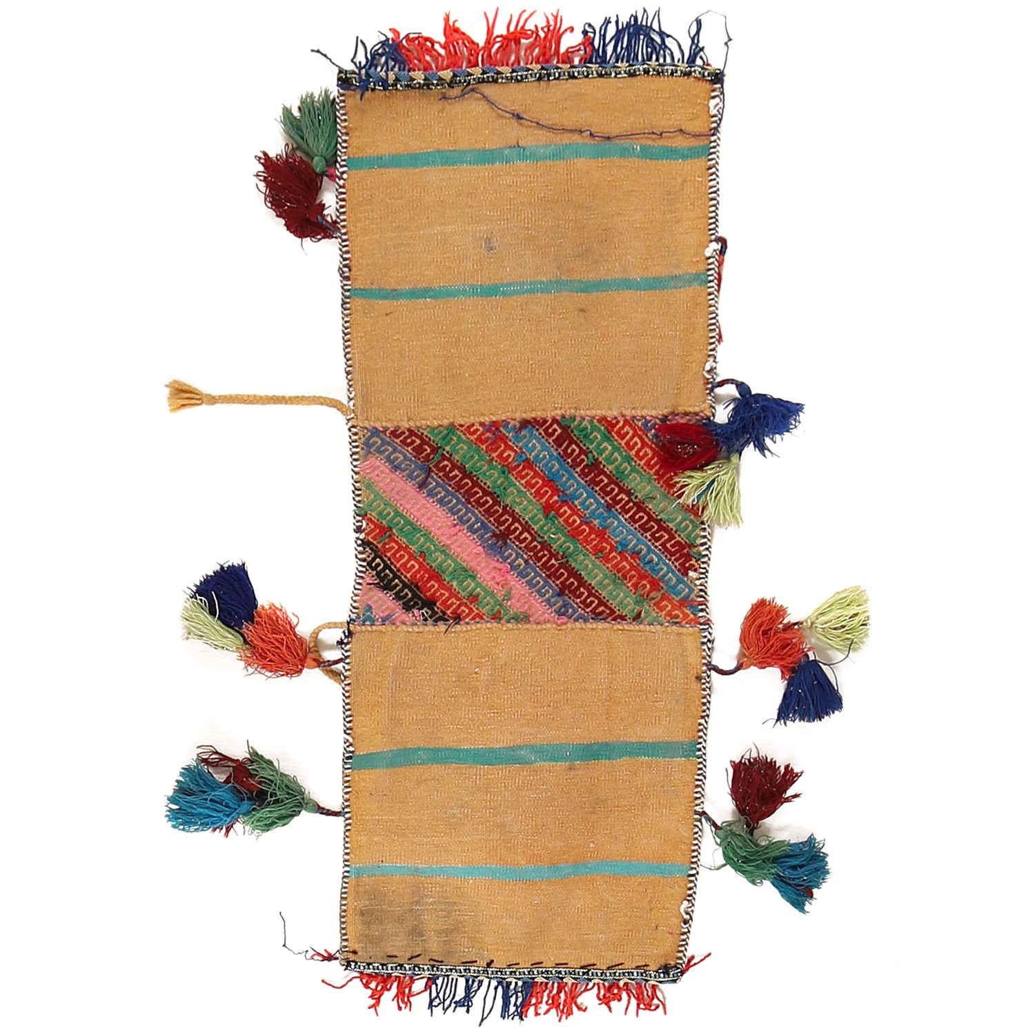 Afghan Baluch Saddle Bag Rug 1' 1" x 2' 9" ft / 32 x 85 cm - No. B21399