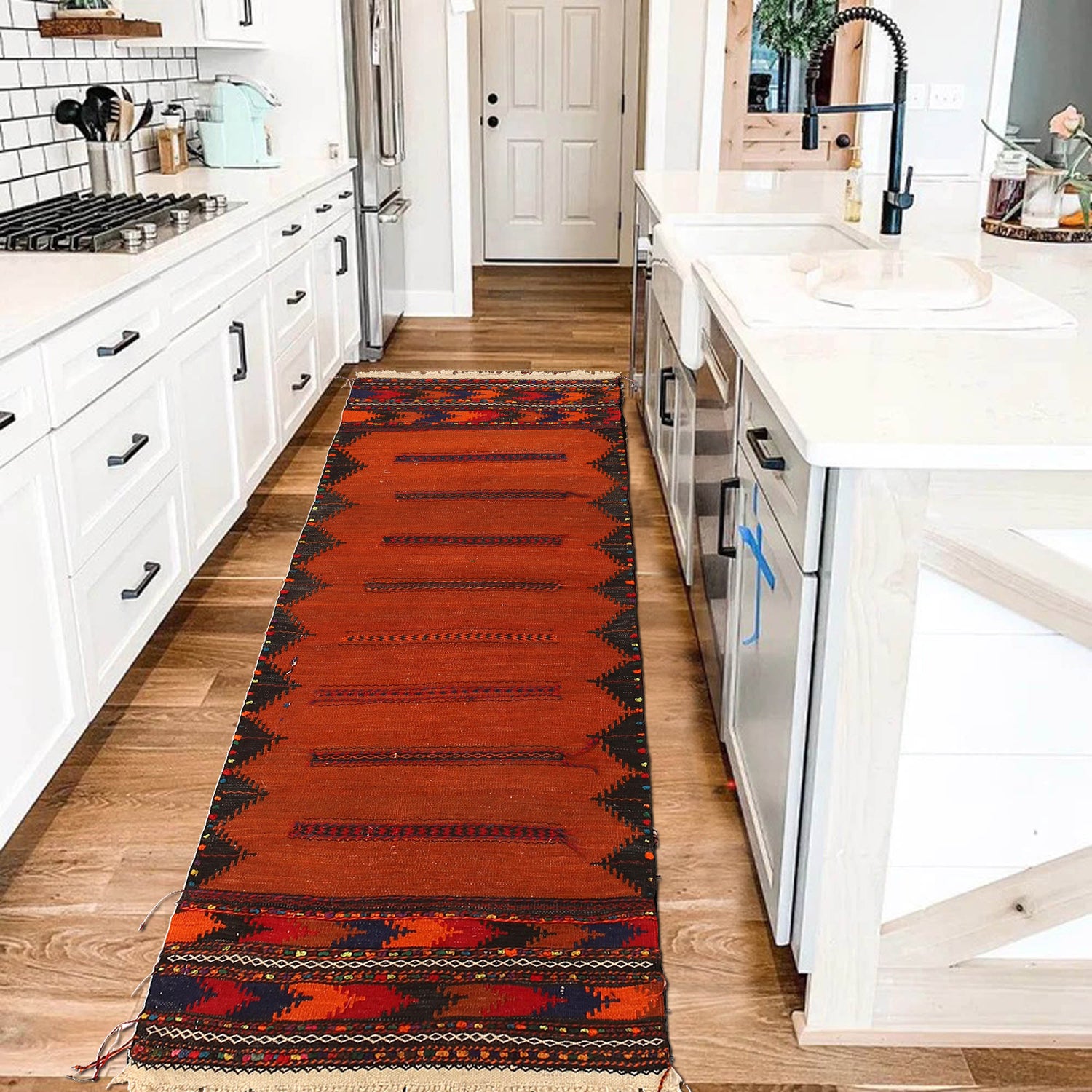 Handmade Table Sheet Kilim Runner 2' 2" x 5' 5" ft / 65 x 164 cm - No. B21403