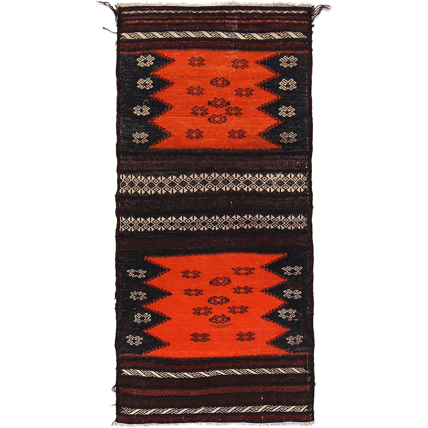 Handmade Table Sheet Kilim Runner 2' 1" x 4' 5" ft / 63 x 134 cm - No. B21412