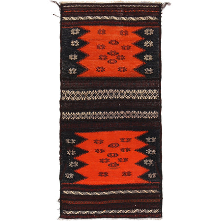 Handmade Table Sheet Kilim Runner 2' 1" x 4' 5" ft / 63 x 134 cm - No. B21412