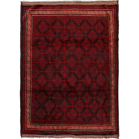 Hand Knotted Baluchi Rug 5' 3" x 7' 5" ft / 159 x 225 cm - No. B23681