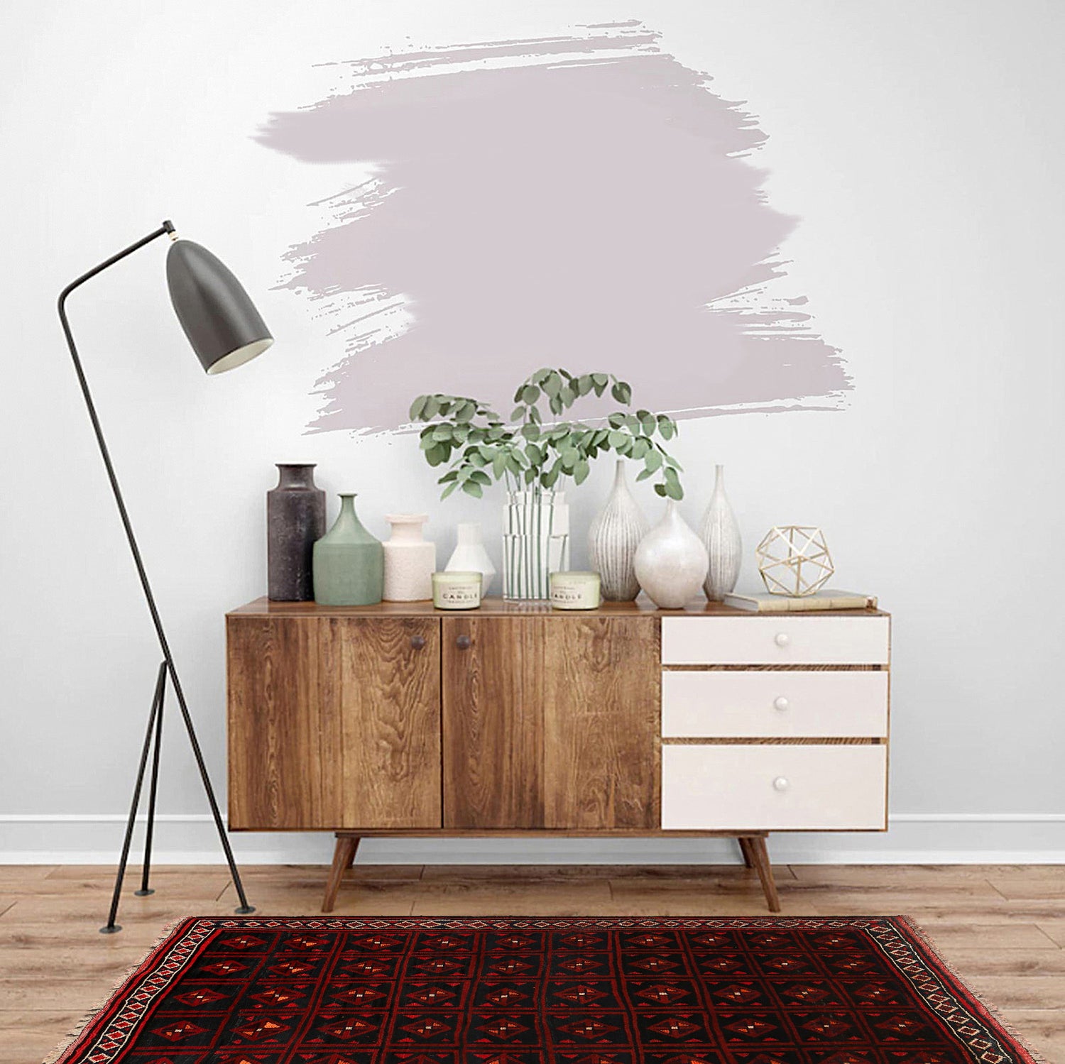 Tribal Baloch Rug 4' 2" x 5' 11" ft / 128 x 181 cm - No. B23711