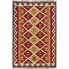 Hand Knotted Afghan Style Kilim 2' 8" x 4' 0" ft / 81 x 122 cm - No. B26688