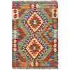 Handmade Afghan Vegetable Kilim 2' 9" x 3' 11" ft / 83 x 120 cm - No. B26691