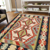 Colorful Flat-Weave Wool Kilim 2' 7" x 3' 11" ft / 79 x 120 cm - No. B26748