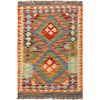 Handmade Turkish Design Wool Kilim 2' 7" x 3' 10" ft / 79 x 116 cm - No. B26753