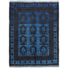 Hand Knotted Overdye Wool Rug 4' 4" x 5' 5" ft / 131 x 166 cm - No. B26771