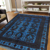 Hand Knotted Overdye Wool Rug 4' 4" x 5' 5" ft / 131 x 166 cm - No. B26771