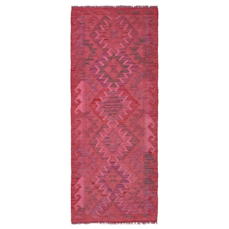 Handmade Overdye Kilim Runner 2' 2" x 5' 7" ft / 66 x 170 cm - No. B29183