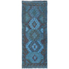 Hand Knotted Overdyed Kilim Runner 2' 1" x 5' 11" ft / 63 x 180 cm - No. B29188
