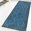 Hand Knotted Overdyed Kilim Runner 2' 11" x 6' 2" ft / 88 x 188 cm - No. B29191