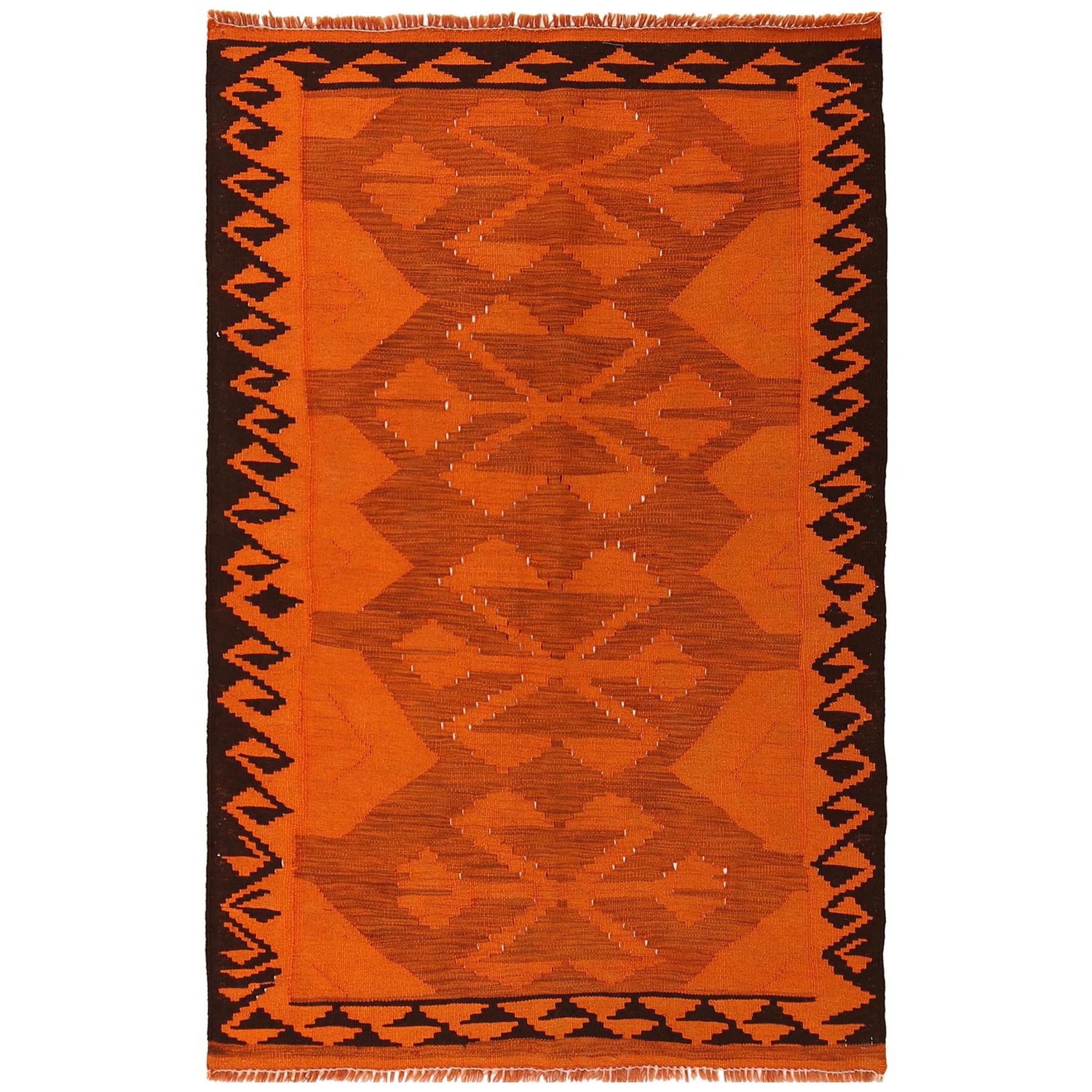 Handmade Overdyed Kilim 3' 4" x 5' 1" ft / 102 x 154 cm - No. B29202