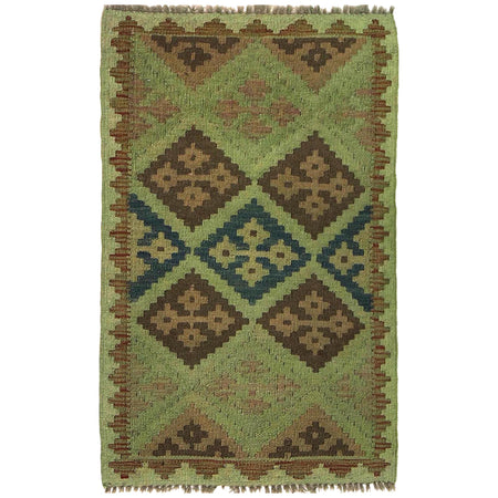 Overdyed Chobi Kilim 1' 11" x 3' 1" ft / 59 x 95 cm - No. B29211