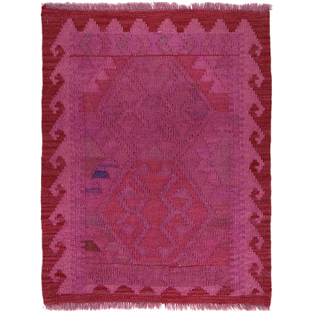 Handmade Overdyed Kilim 2' 2" x 2' 10" ft / 66 x 87 cm - No. B29215