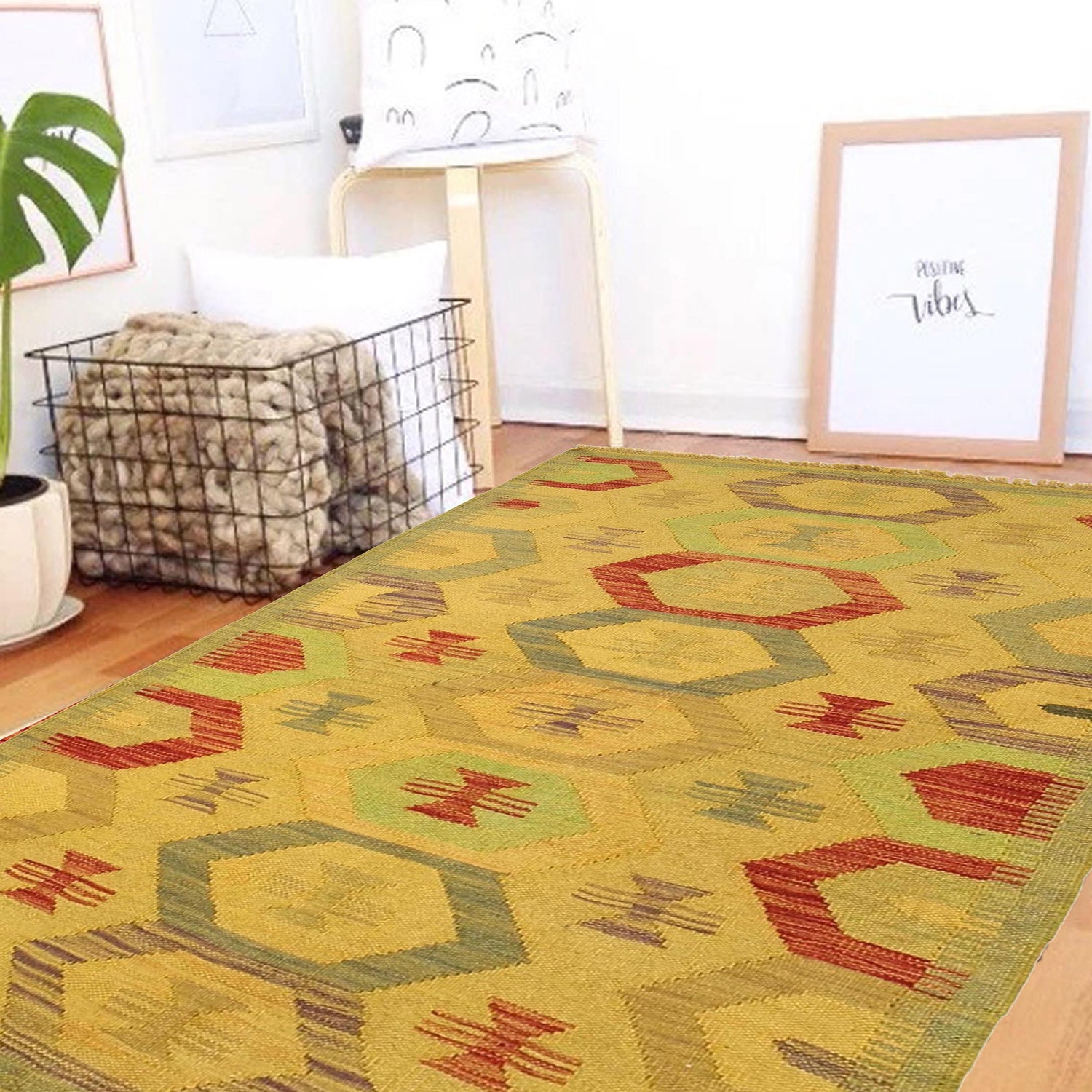 Overdyed Chobi Kilim 2' 6" x 4' 1" ft / 77 x 124 cm - No. B29221