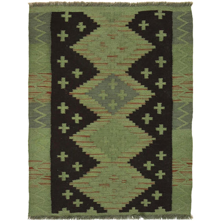 Handmade Overdye Kilim 2' 9" x 3' 10" ft / 84 x 117 cm - No. B29223
