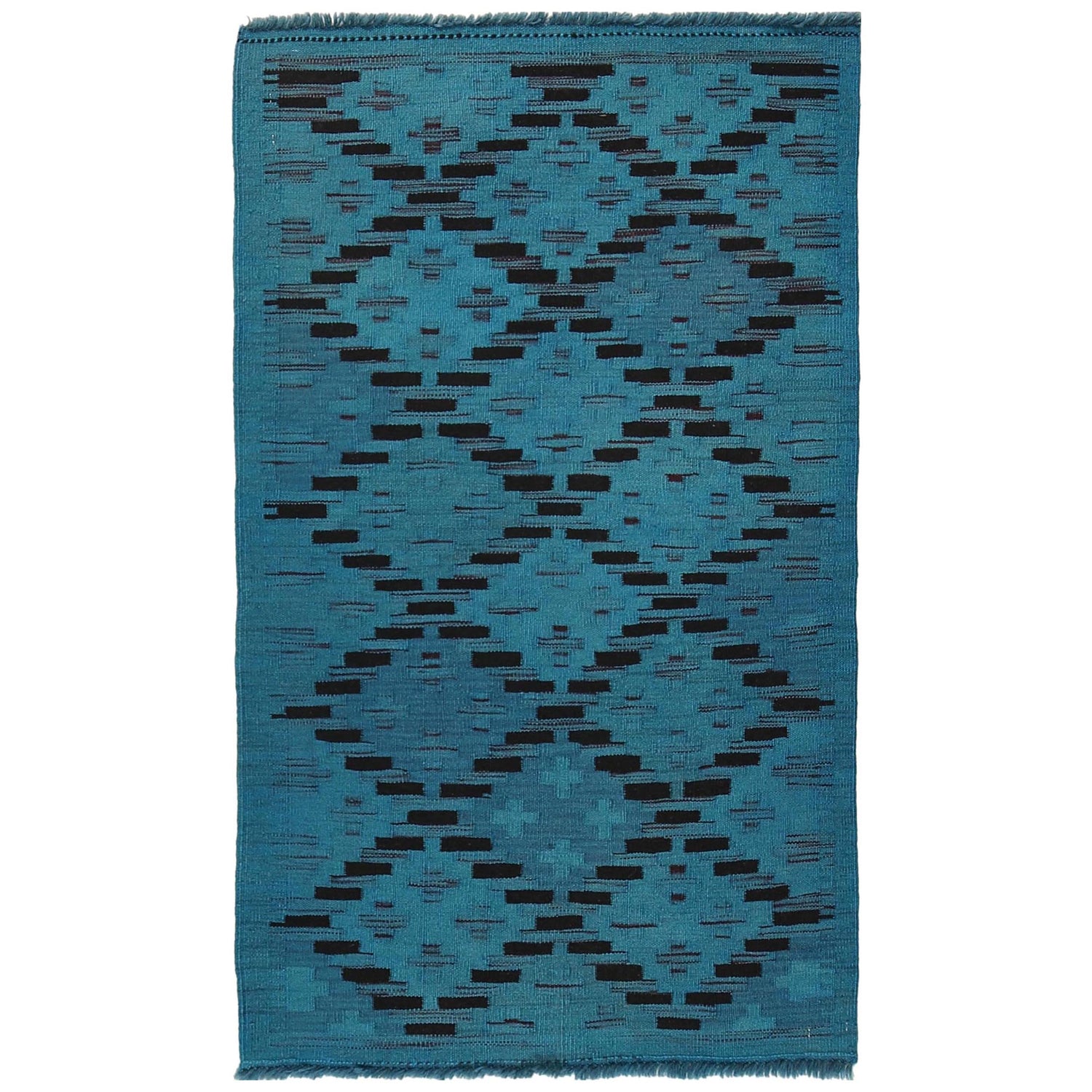 Handmade Overdye Kilim 2' 6" x 4' 5" ft / 76 x 134 cm - No. B29224