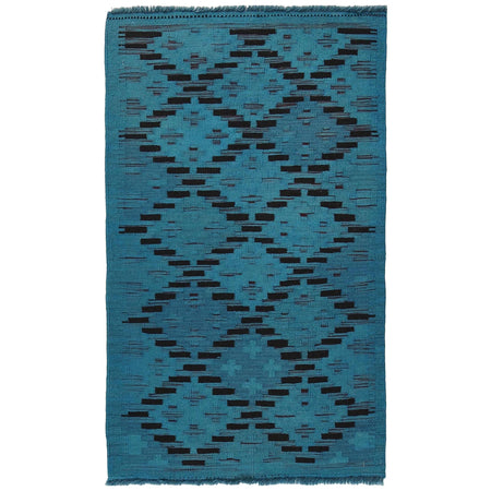 Handmade Overdye Kilim 2' 6" x 4' 5" ft / 76 x 134 cm - No. B29224